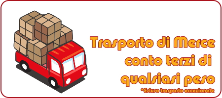 Trasporto di Merce conto terzi di qualsiasi peso (escluso trasporto eccezionale)